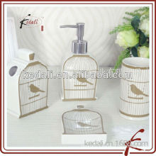 2014 new product ceramic bathroom set of bird decal